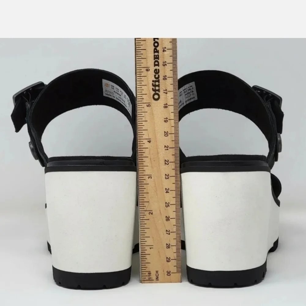 Timberland Women's Koralyn Black & White Sandals Size 9.5 A26SF New